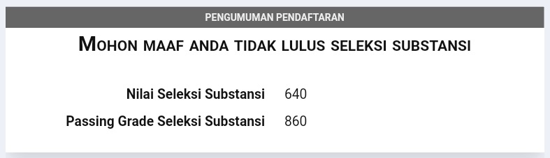 pengumuman tes substansi lpdp